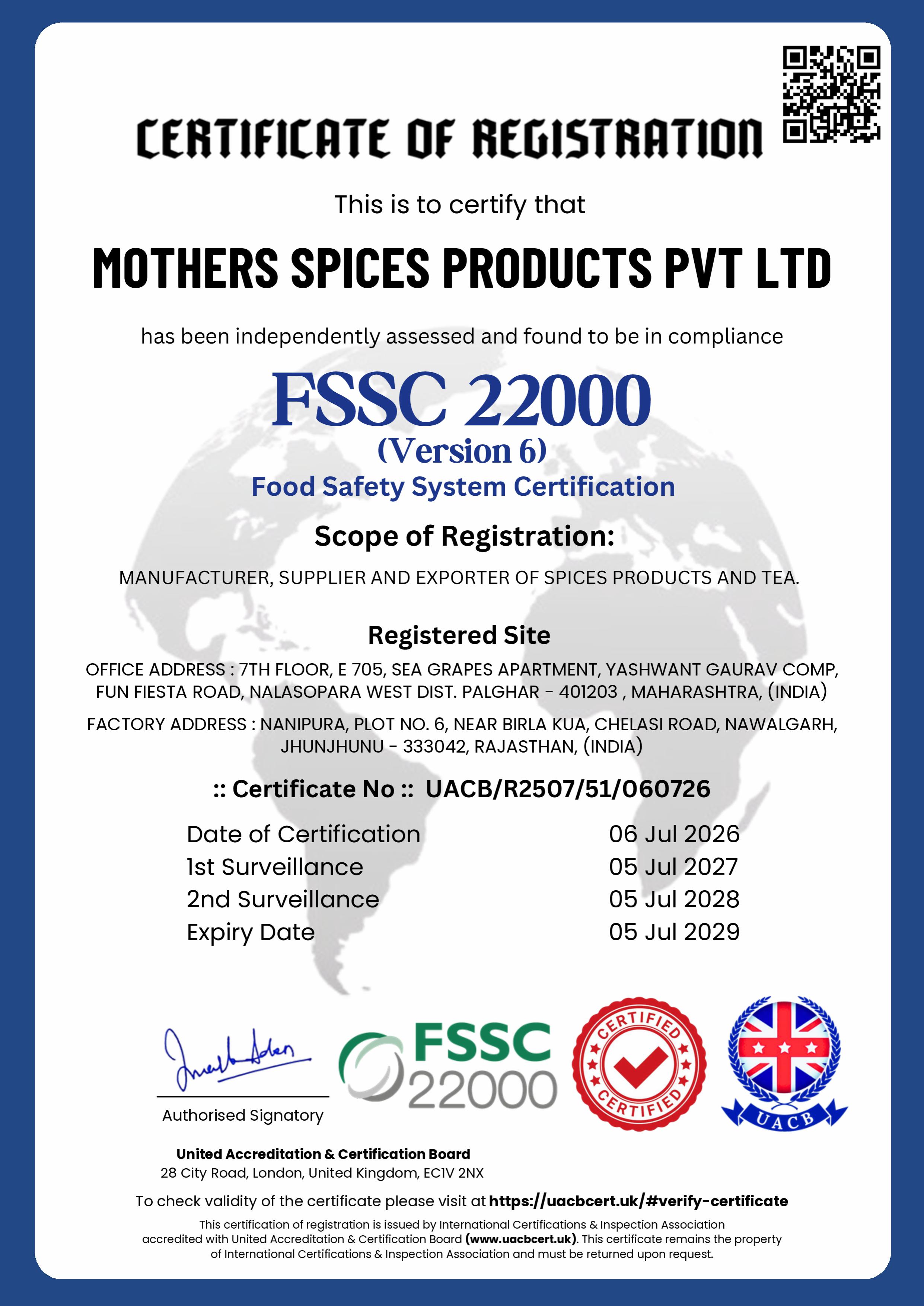 Agmark Certificate